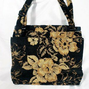 Vintage 80s Toby Weston Tapestry Purse Handbag Bag